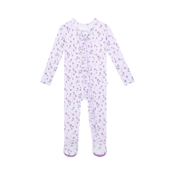 Posh Peanut Footie Ruffled Zippered One Piece